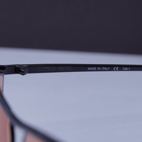 Bottega Veneta BV1091S 005 Cat Eye Sunglasses - Black\Orange - Picture 8 of 10